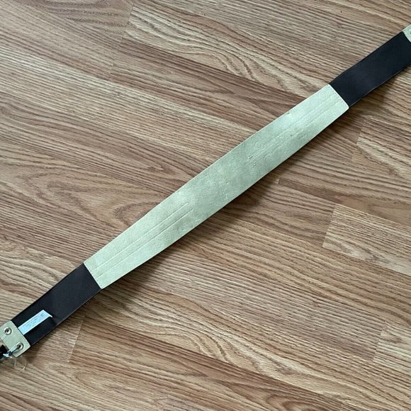 Linea Pelle LP Blue Women belt Brown Elastic Belt Gold Hardware Size US M/L new - Picture 12 of 12